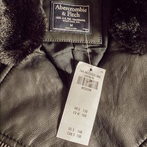 Abercrombie leather jacket